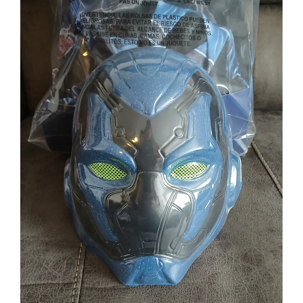 NEW DC Comics Blue Beetle Costume Lights Up Child Large‎ (12-14) Halloween #741